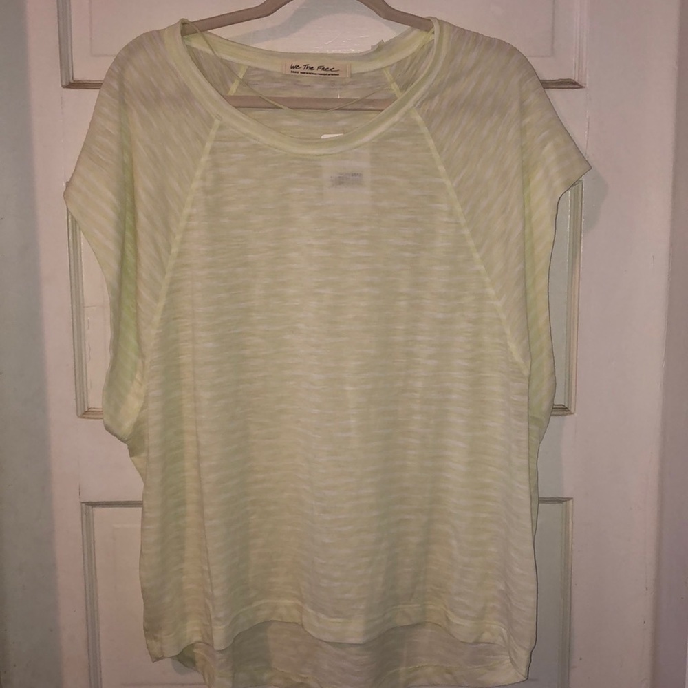 Free People Halo Cap Sleeve T-Shirt NWT